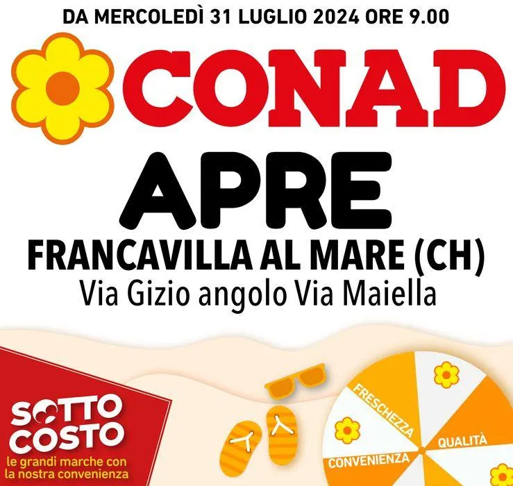 Apre a Francavilla al Mare da 31 luglio a 3 agosto di 2024 - Pagina del volantino 1