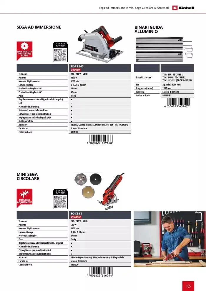 Elettroutensili 2025 da 11 febbraio a 31 dicembre di 2025 - Pagina del volantino 105