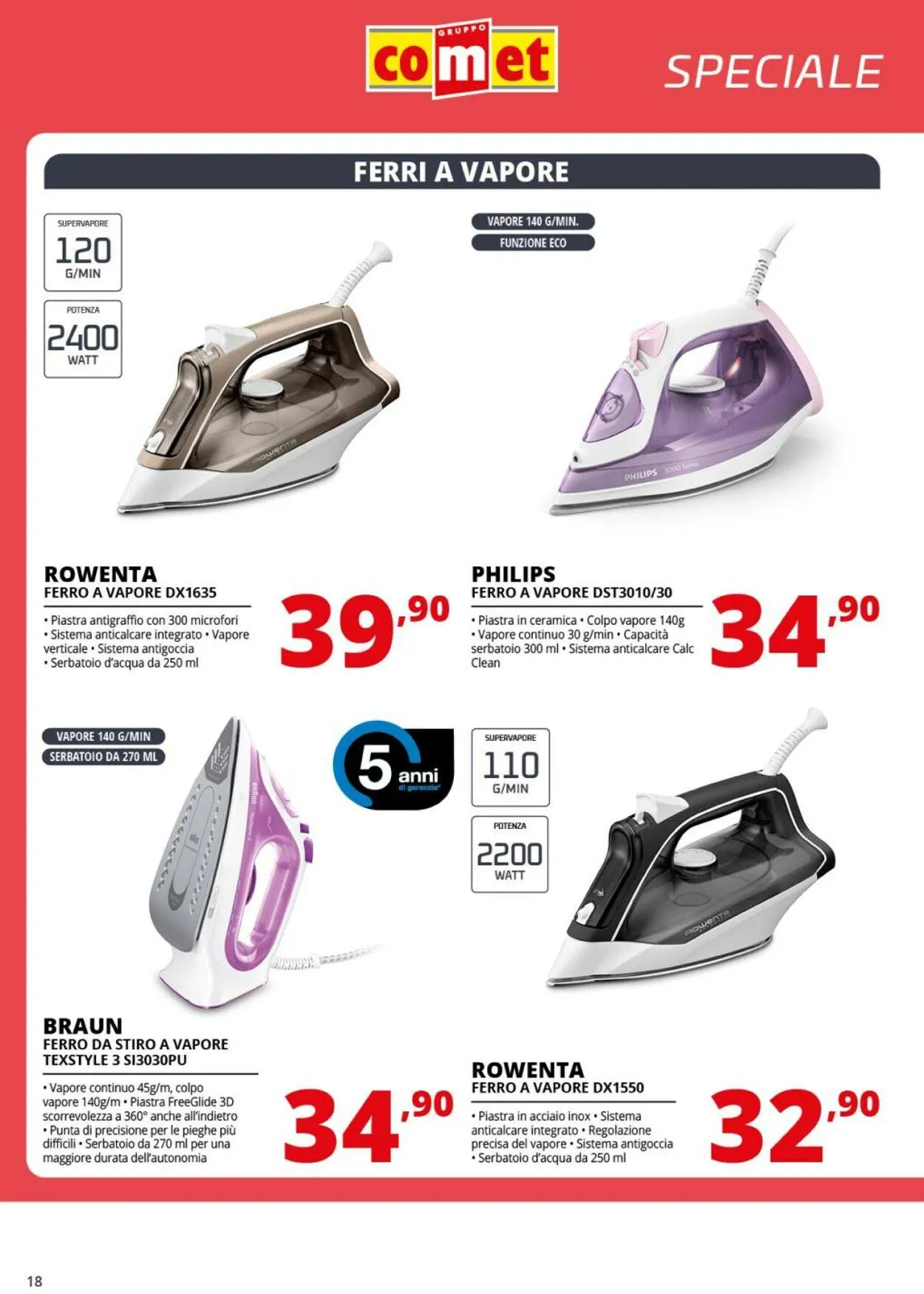 Comet Volantino attuale da 1 agosto a 20 agosto di 2025 - Pagina del volantino 18