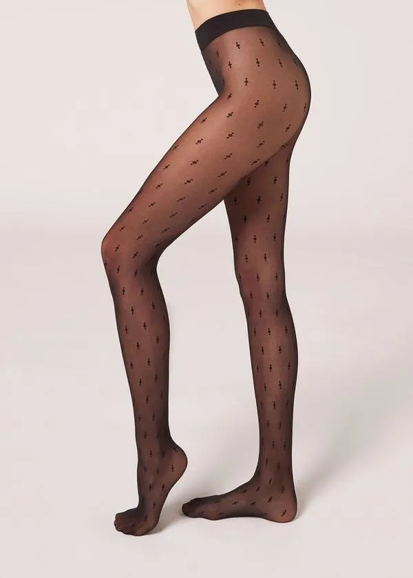 Collant Velati 30 Denari a Rombi