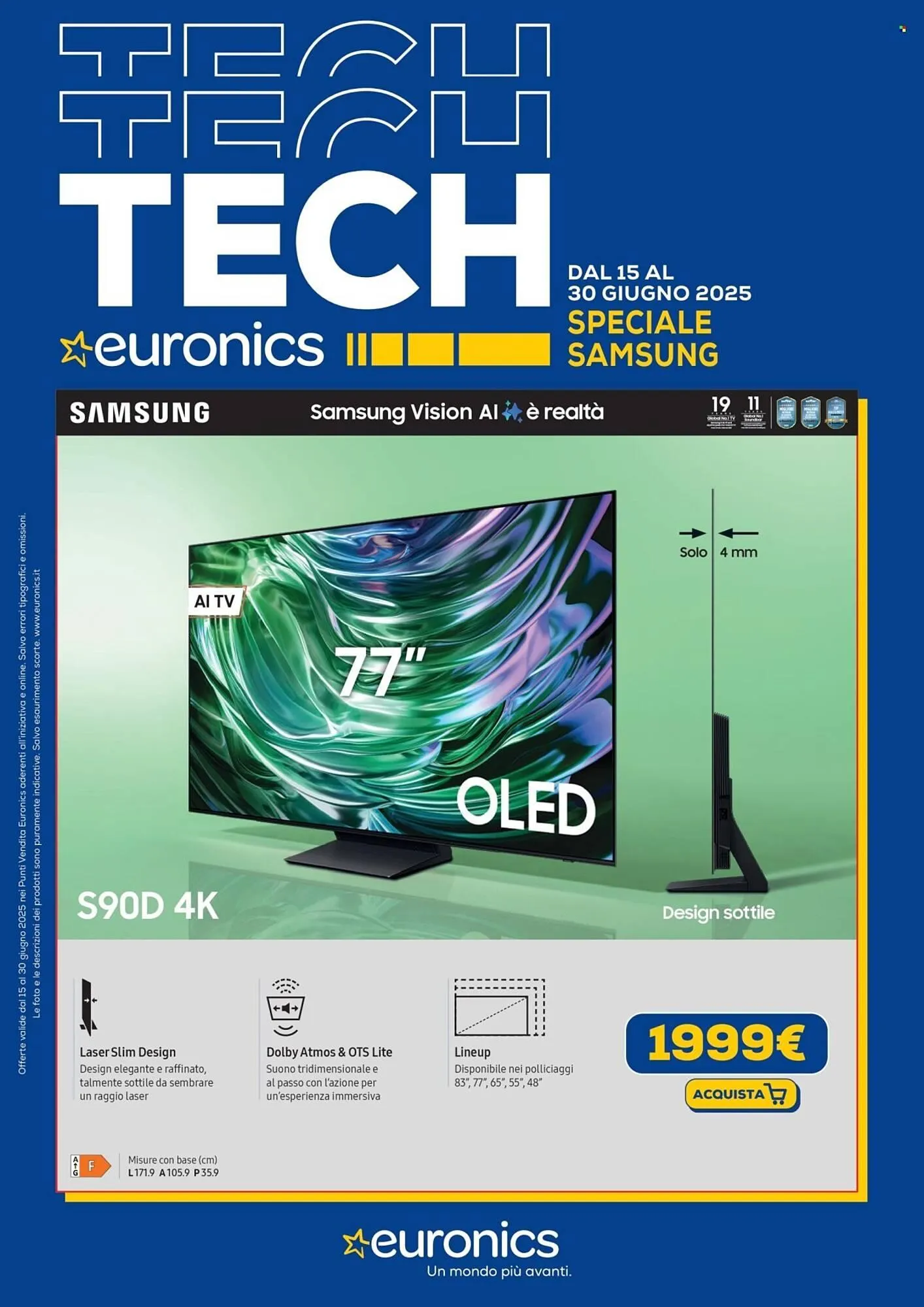 Volantino Euronics da 15 giugno a 30 giugno di 2025 - Pagina del volantino 1