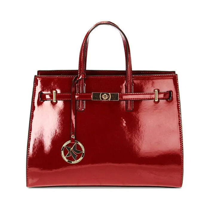 Borsa a mano rossi in vernice
