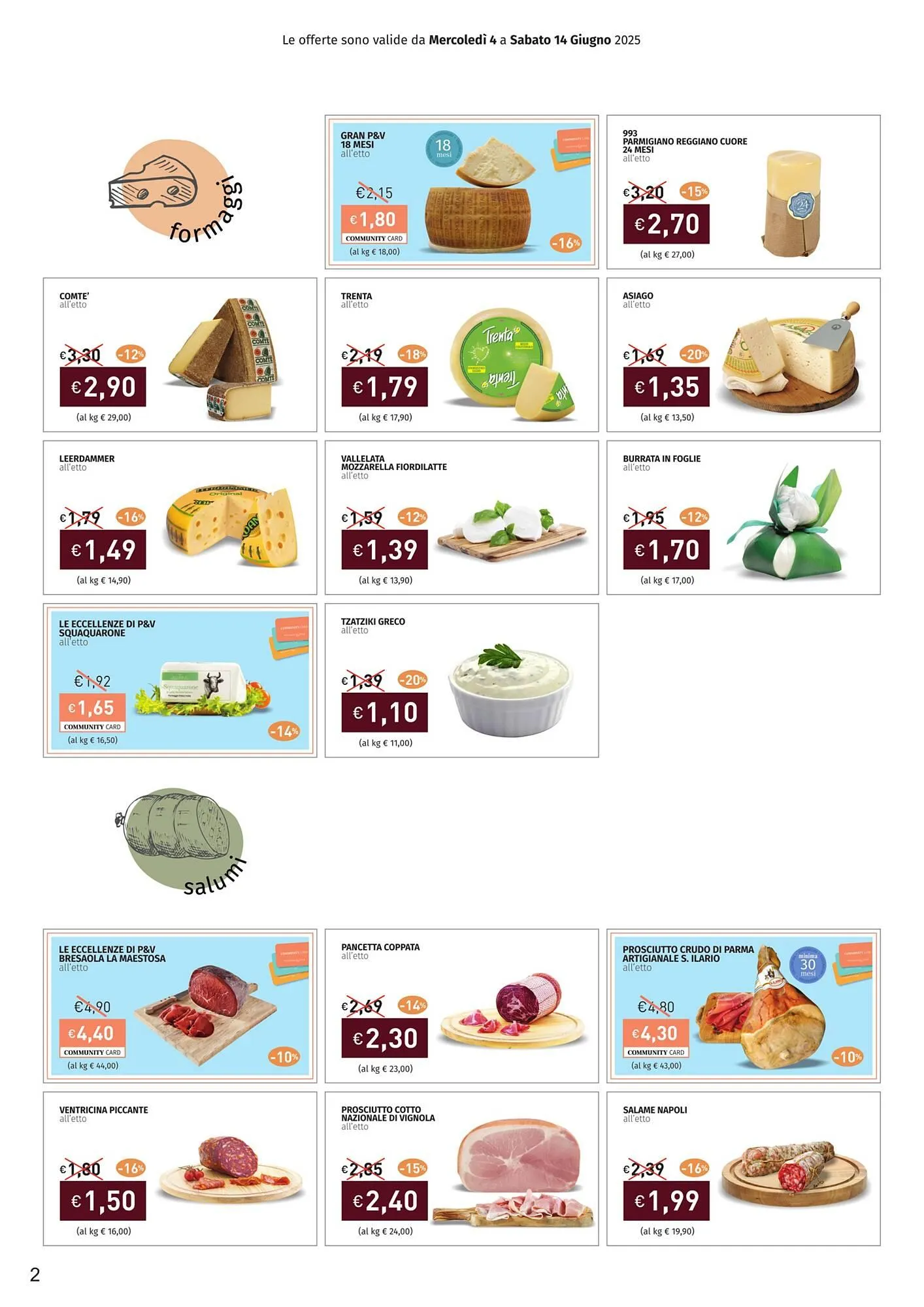 Volantino Prezzemolo e Vitale da 4 giugno a 14 giugno di 2025 - Pagina del volantino 2