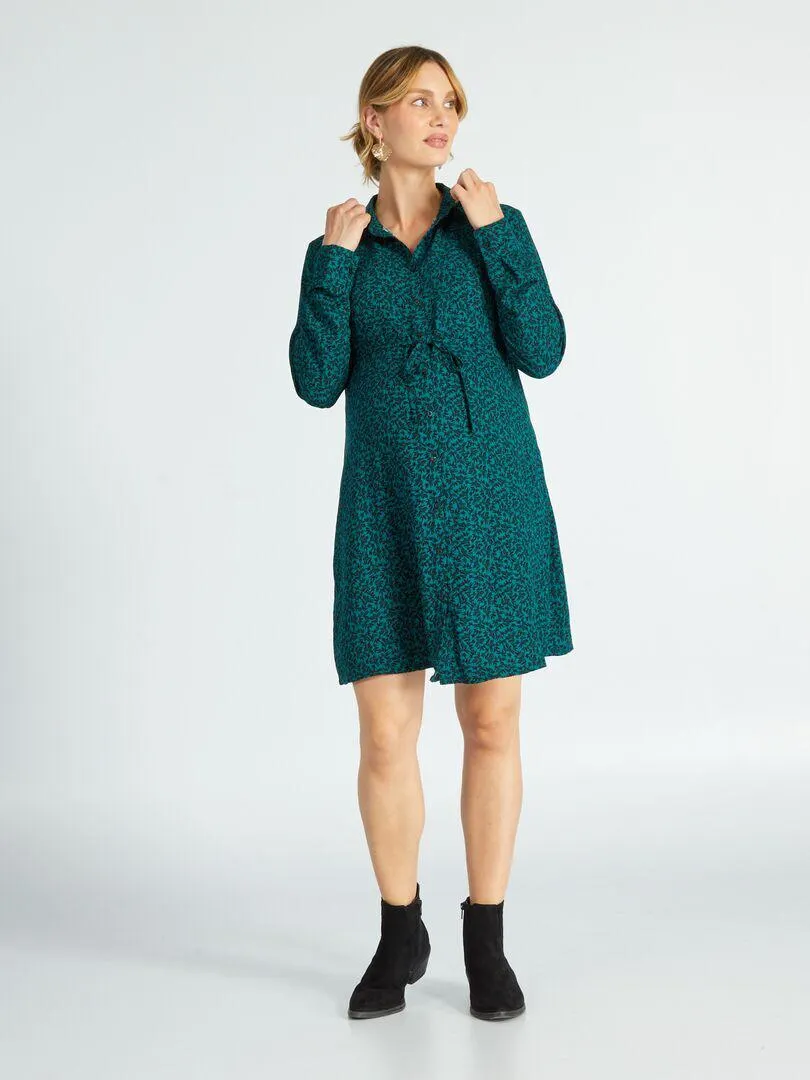 Vestito per l'allattamento - VERDE