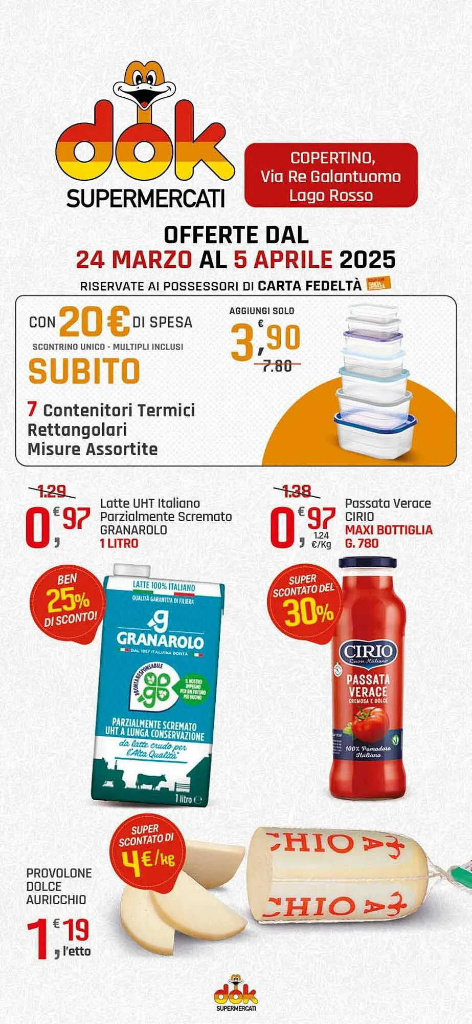 Volantino Supermercati Dok da 24 marzo a 5 aprile di 2025 - Pagina del volantino 1