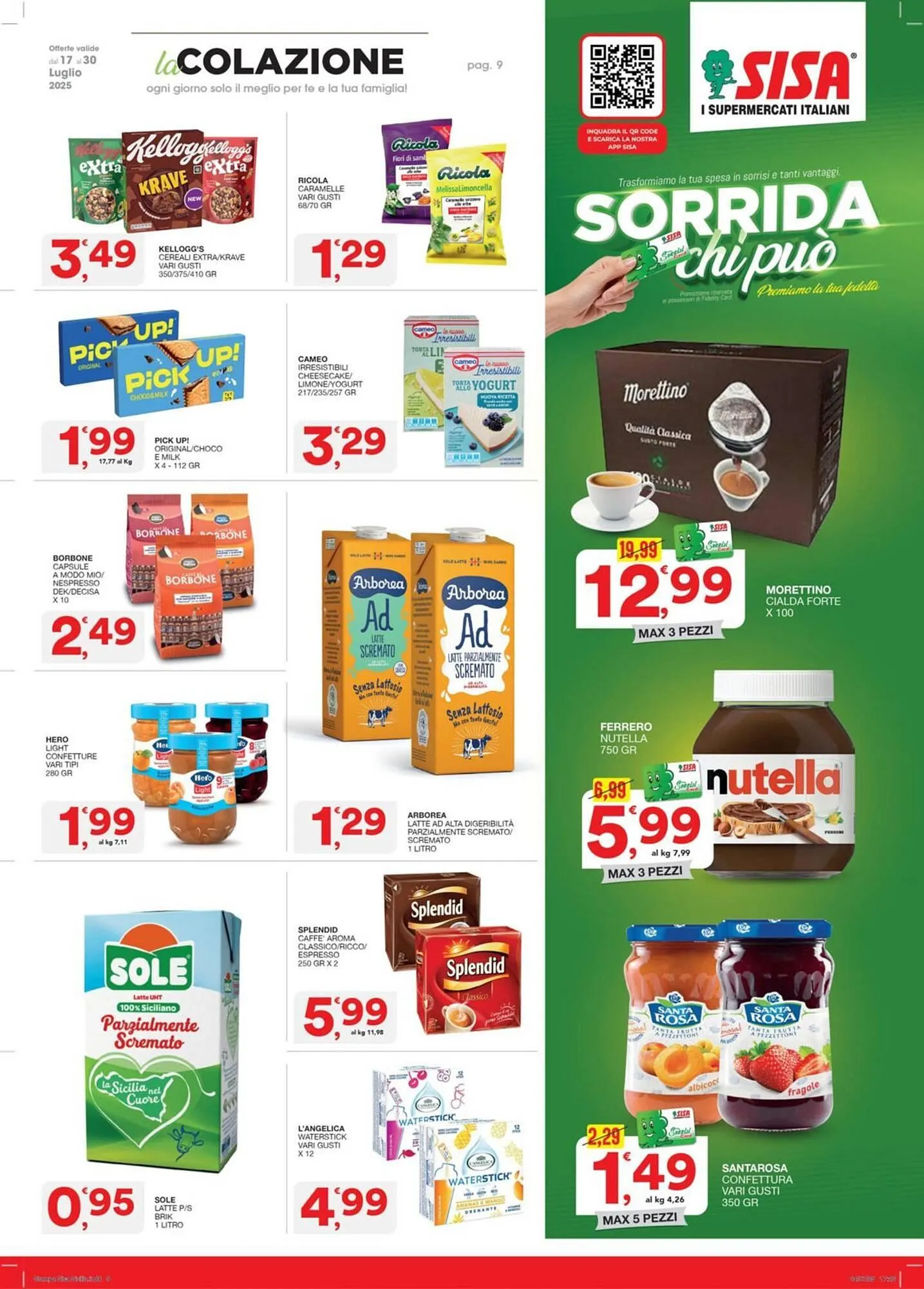 Volantino Sisa da 17 luglio a 30 luglio di 2025 - Pagina del volantino 9