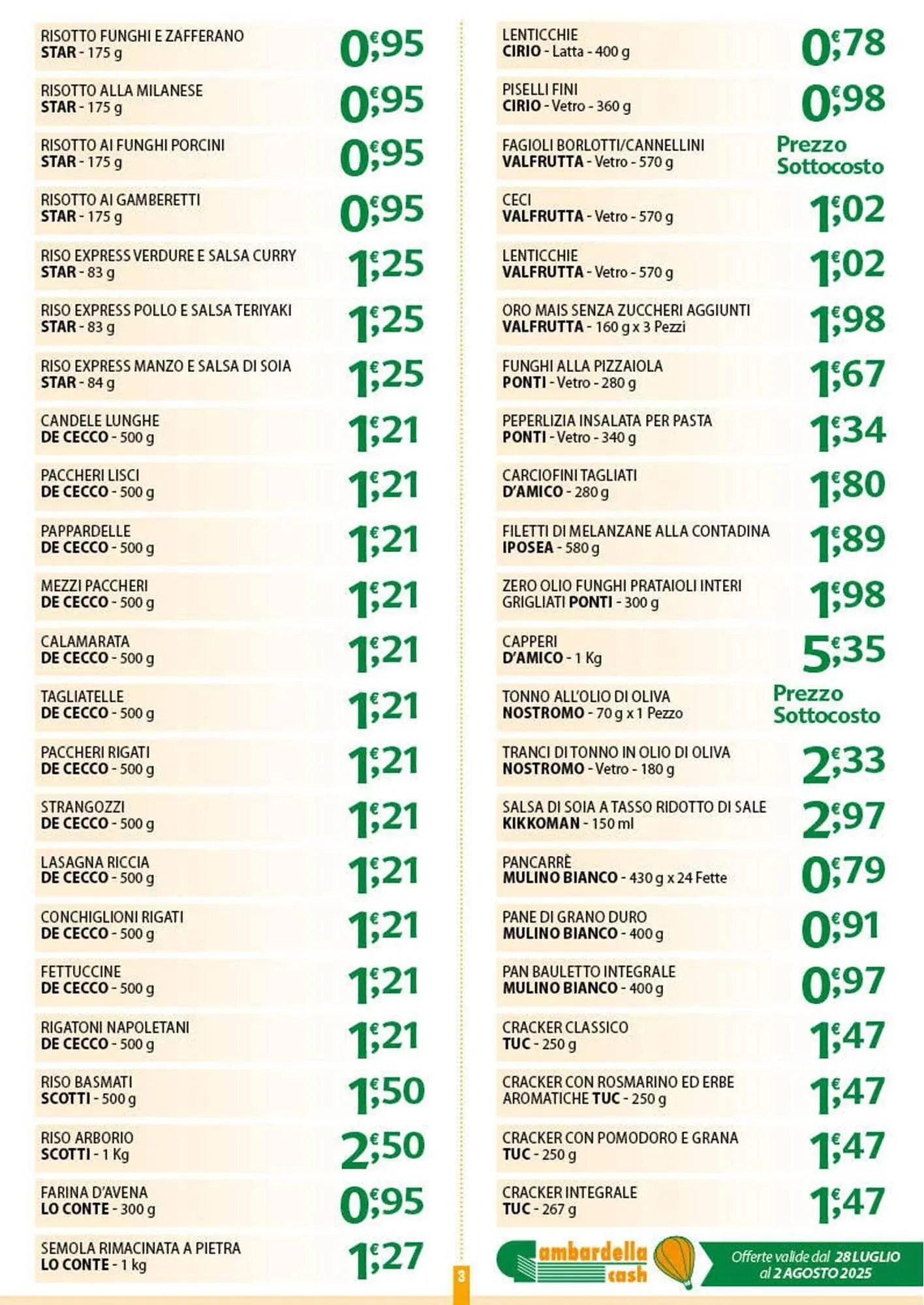 Volantino Gambardella Cash da 28 luglio a 2 agosto di 2025 - Pagina del volantino 3