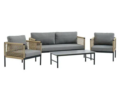 Set lounge BAMLE 4.5 posti asciugatura rapida grigio