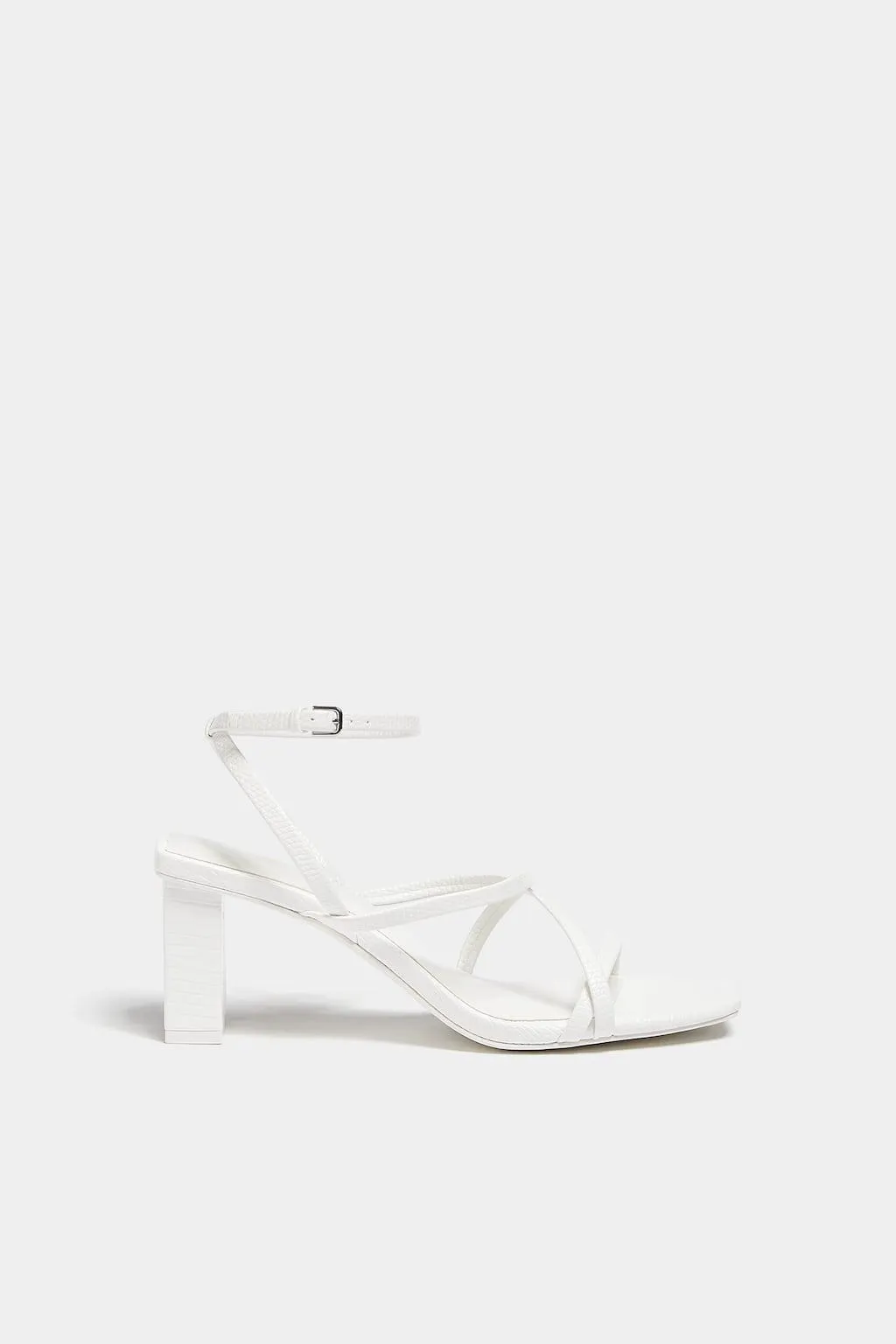 SANDALI TACCO FASCETTA INCROCIATA