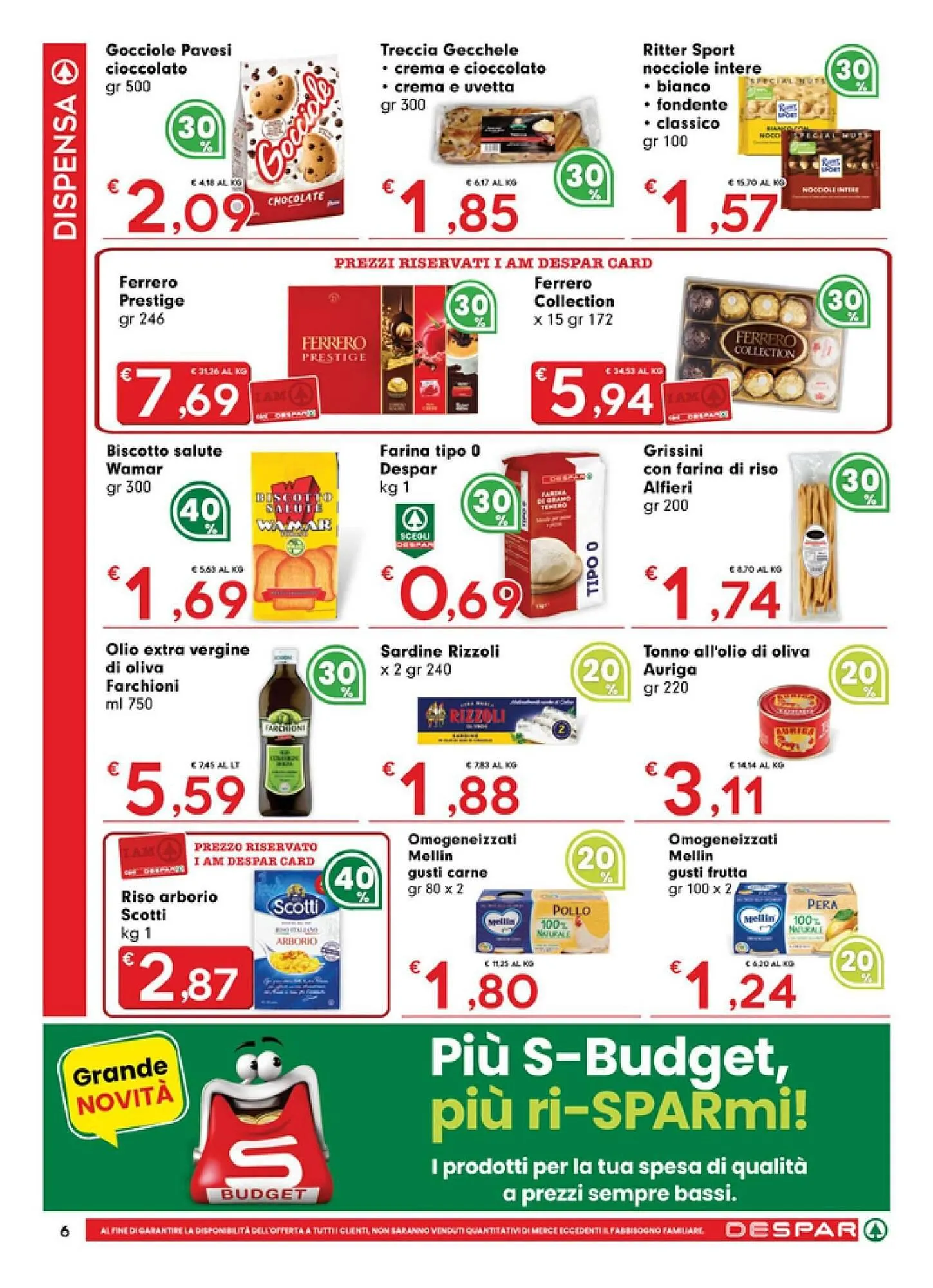 Volantino DeSpar Express da 6 novembre a 19 novembre di 2025 - Pagina del volantino 6