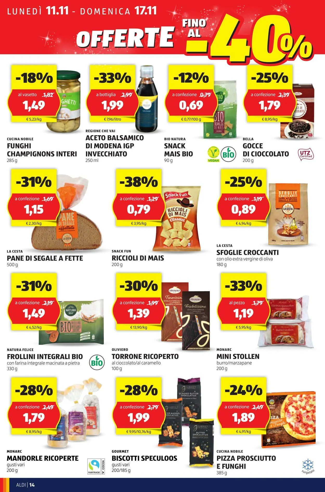 Aldi Volantino attuale da 11 novembre a 17 novembre di 2024 - Pagina del volantino 14