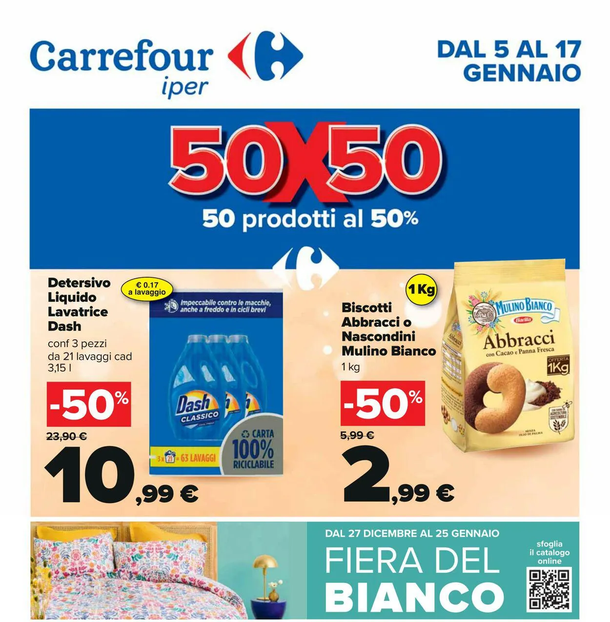 Carrefour Volantino attuale da 5 gennaio a 17 gennaio di 2024 - Pagina del volantino 1