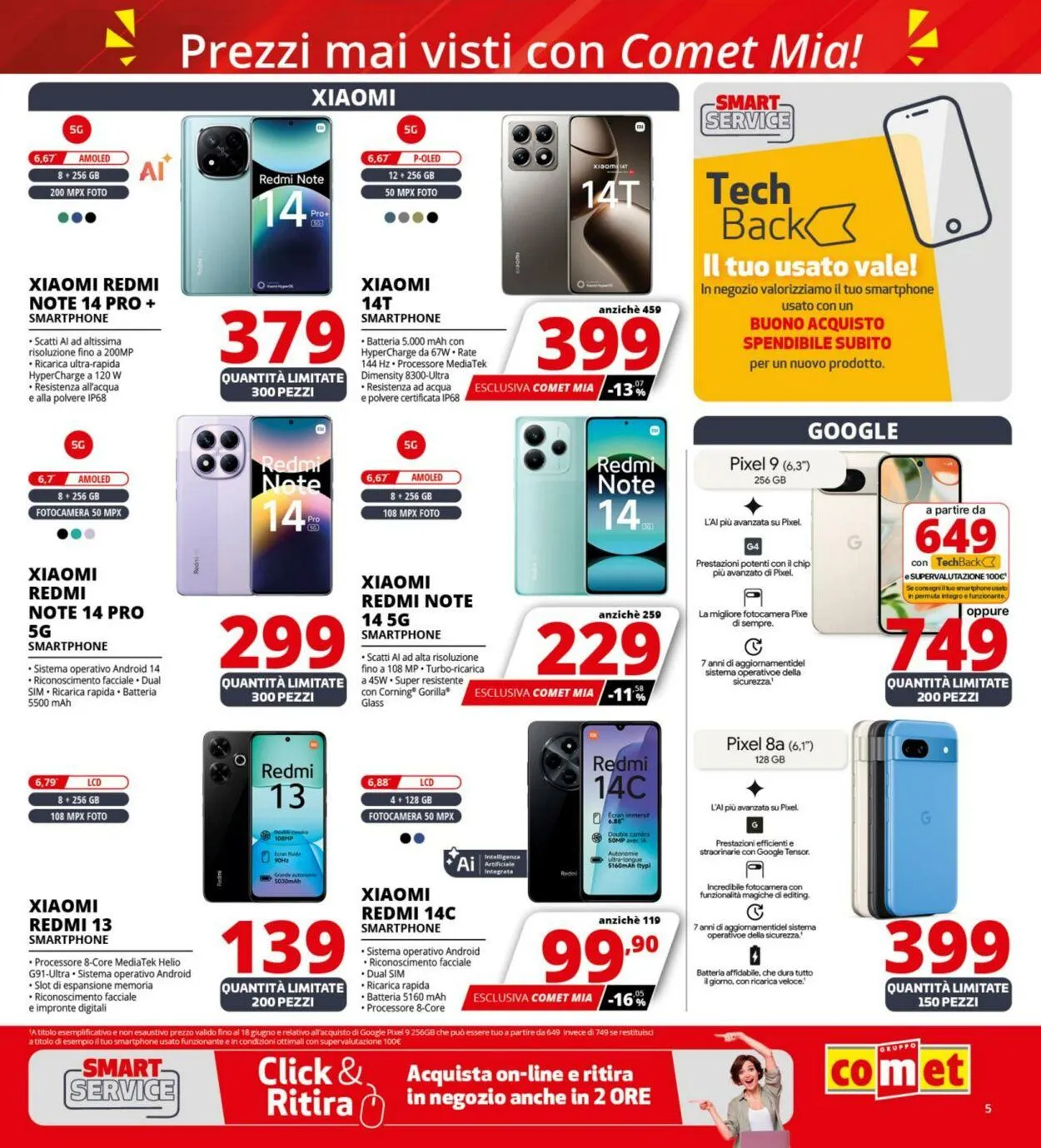 Comet Volantino attuale da 5 giugno a 18 giugno di 2025 - Pagina del volantino 5