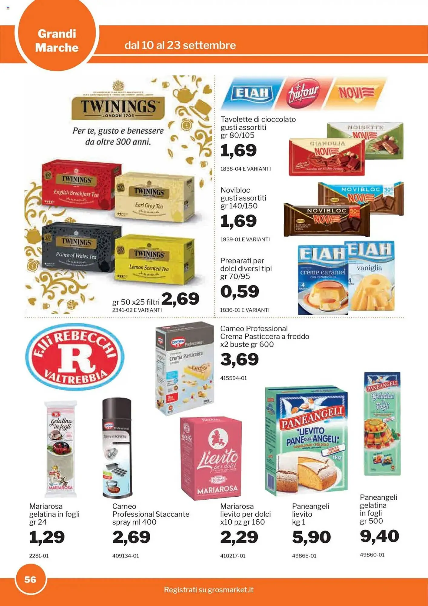 Volantino GrosMarket da 10 settembre a 23 settembre di 2025 - Pagina del volantino 56
