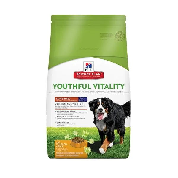 Hill's Pet Nutrition - Science Plan Adult 5+ Youthful Vitality Large Breed con Pollo e Riso