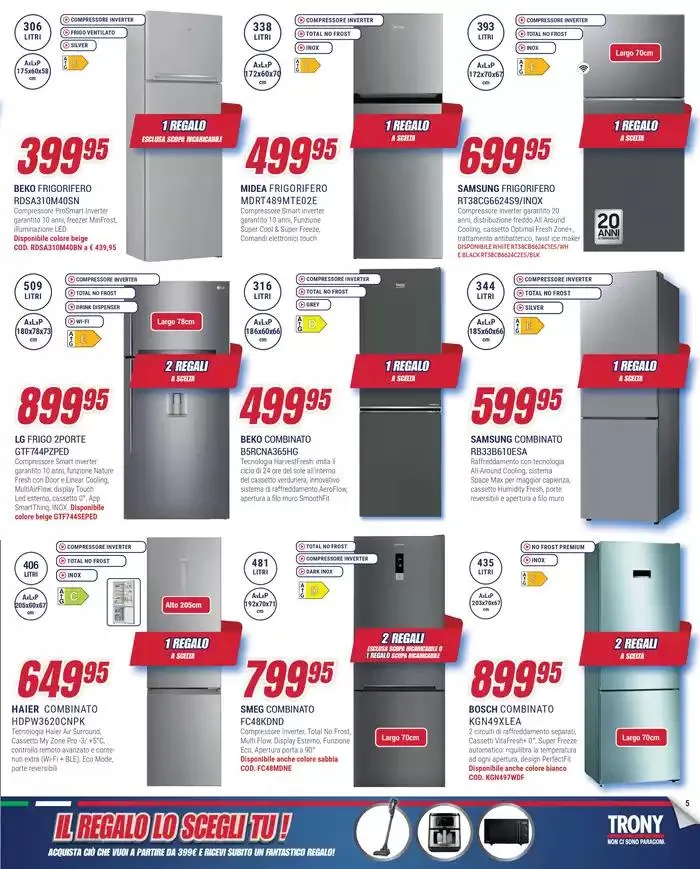 Il regalo lo scegli tu da Trony! da 12 aprile a 7 maggio di 2025 - Pagina del volantino 5