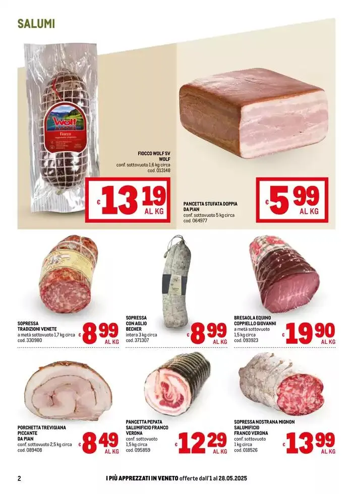 Sapori d'Italia -Veneto da 2 maggio a 28 maggio di 2025 - Pagina del volantino 2