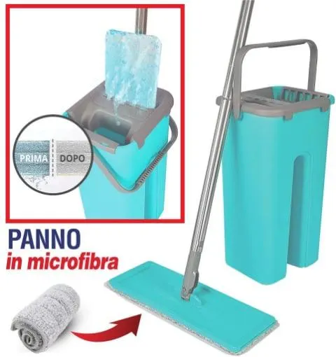 MAURY'S FLAT MOP LAVAPAVIMENTI AUTOMATICO E SALVASPAZIO USATO COME NUOVO