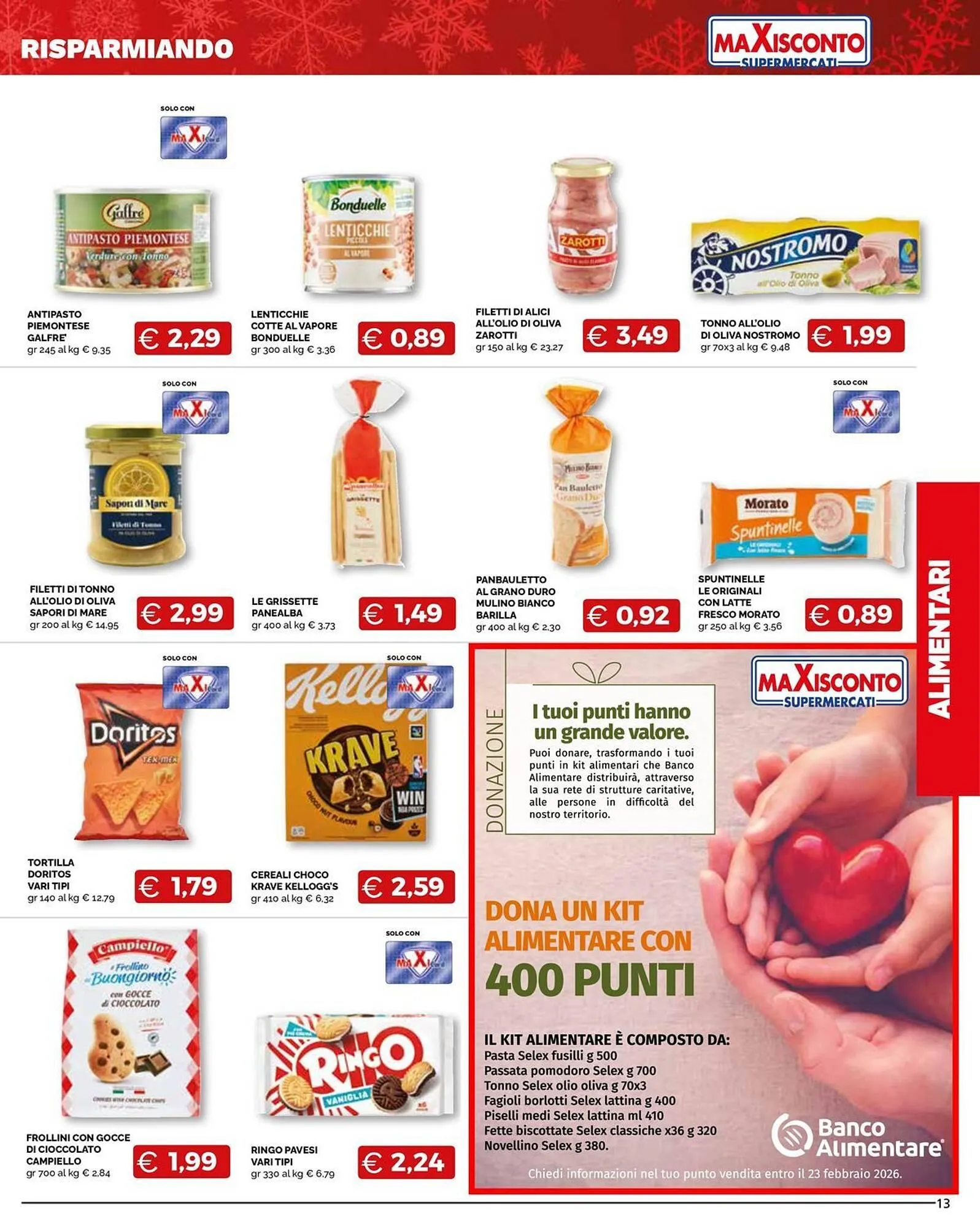 Volantino Maxisconto da 9 dicembre a 31 dicembre di 2025 - Pagina del volantino 13