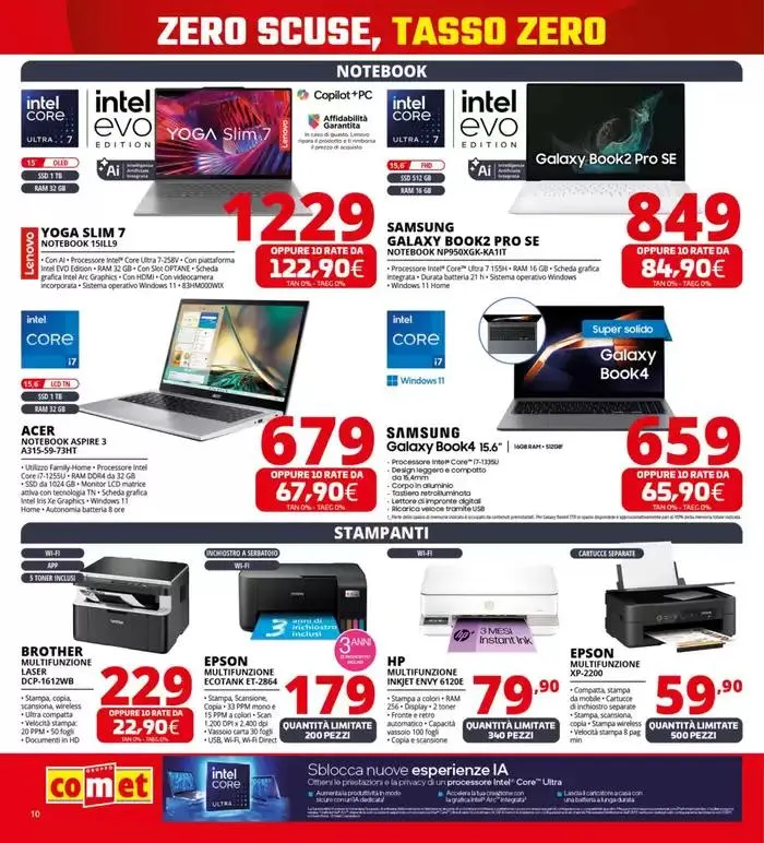 Zero scusa, tasso zero da Comet! da 3 aprile a 16 aprile di 2025 - Pagina del volantino 10