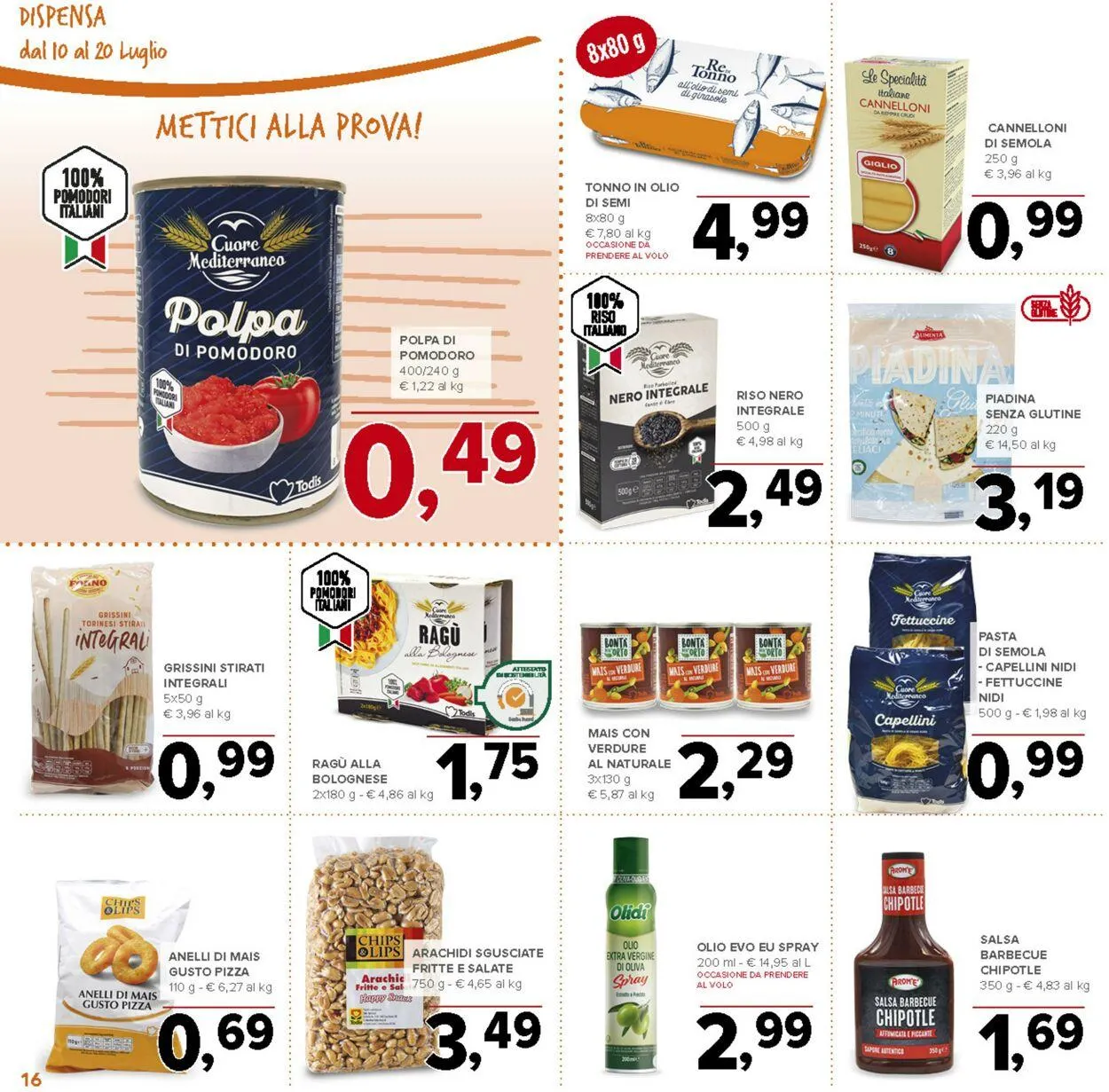 Todis Volantino attuale da 3 settembre a 17 settembre di 2025 - Pagina del volantino 16