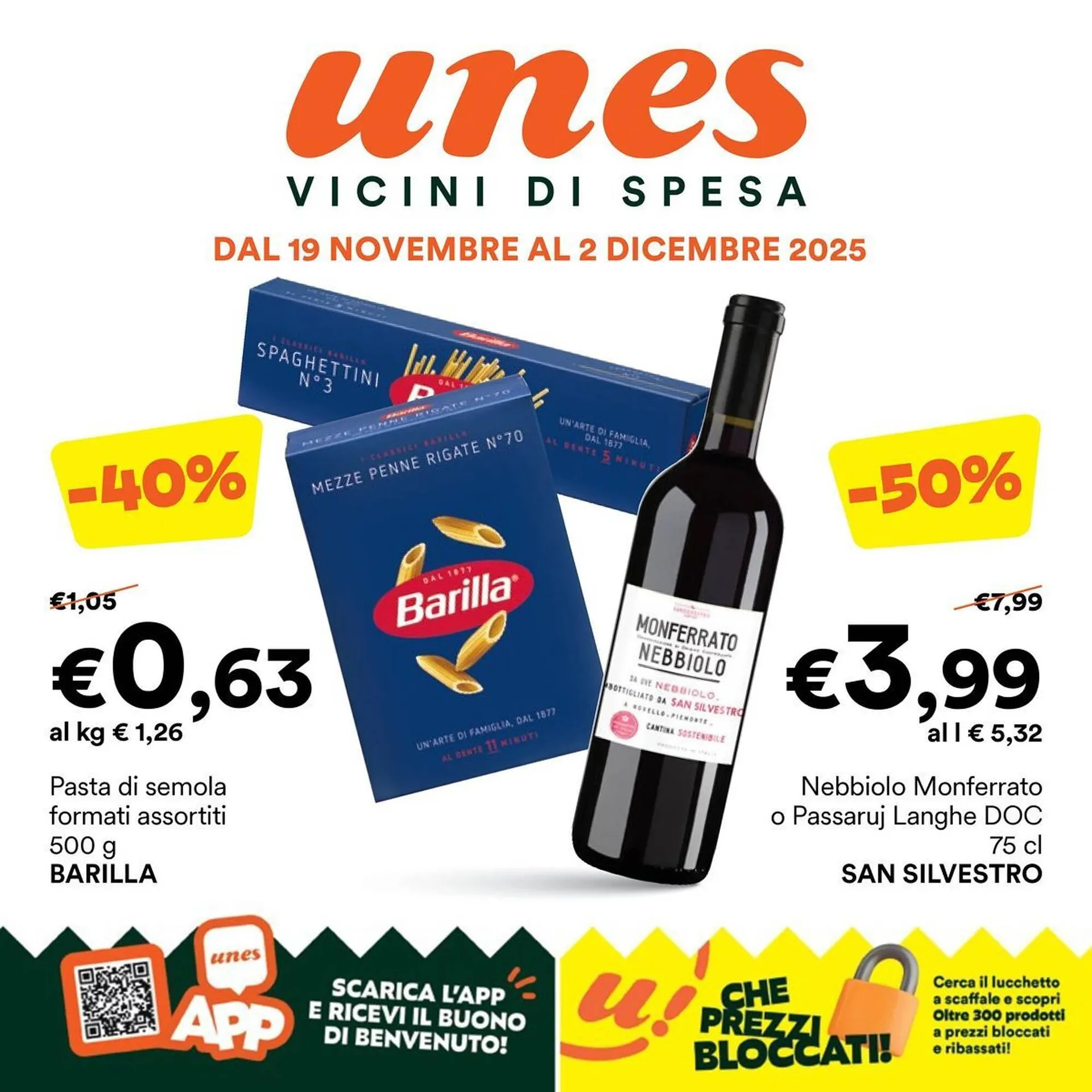 Volantino Unes da 19 novembre a 2 dicembre di 2025 - Pagina del volantino 1