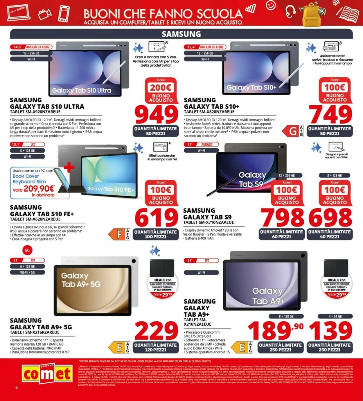 Comet Volantino attuale da 22 agosto a 11 settembre di 2025 - Pagina del volantino 6