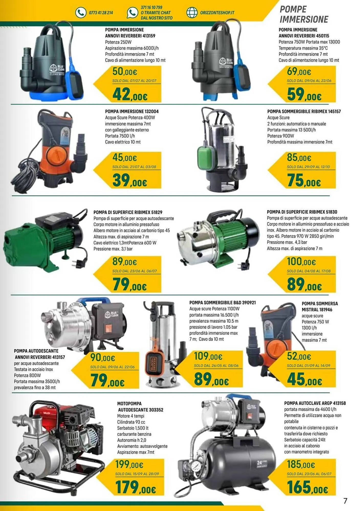 Volantino Orizzonte da 25 aprile a 12 ottobre di 2025 - Pagina del volantino 7