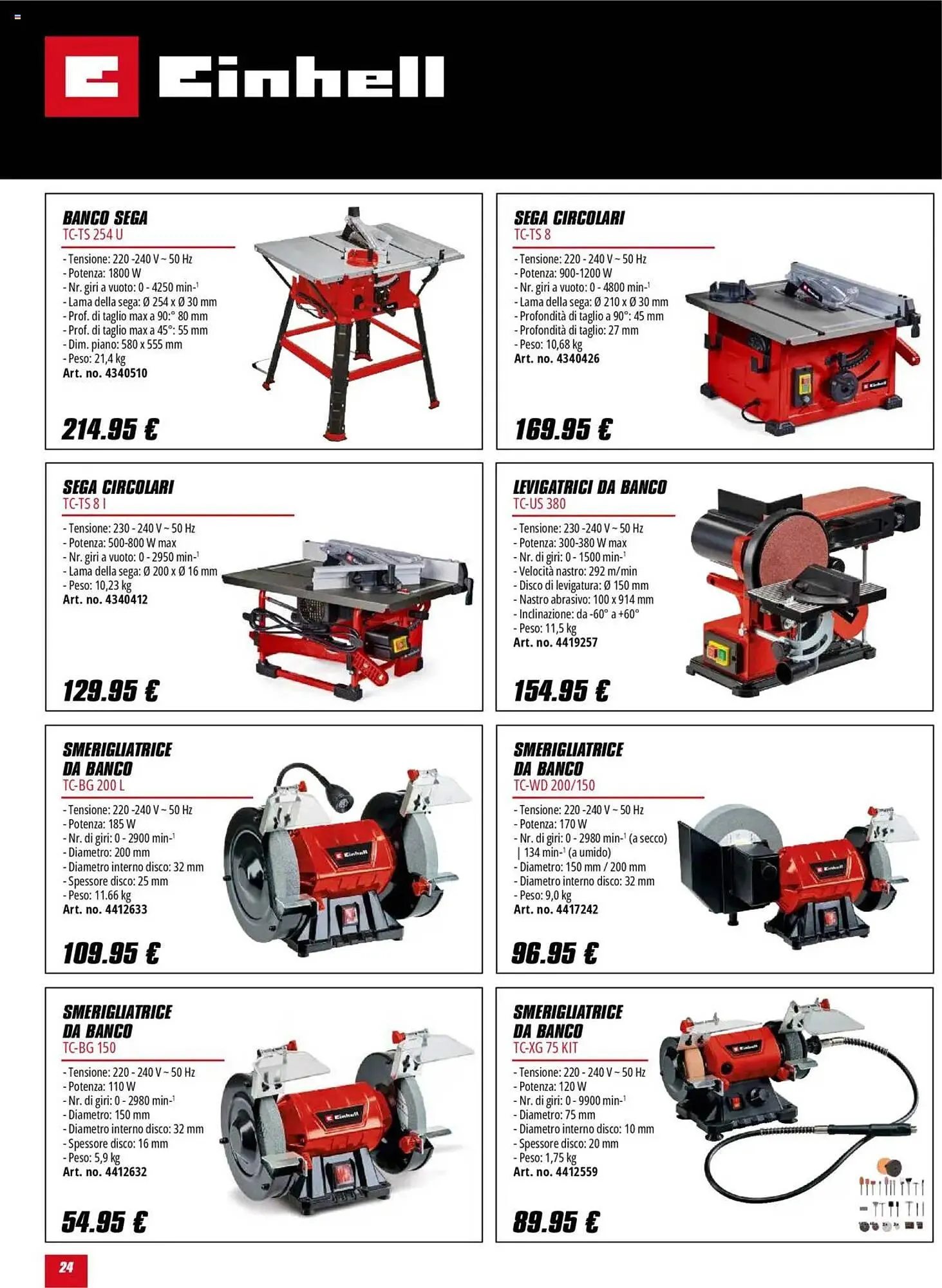 Volantino Einhell da 1 ottobre a 31 gennaio di 2026 - Pagina del volantino 24