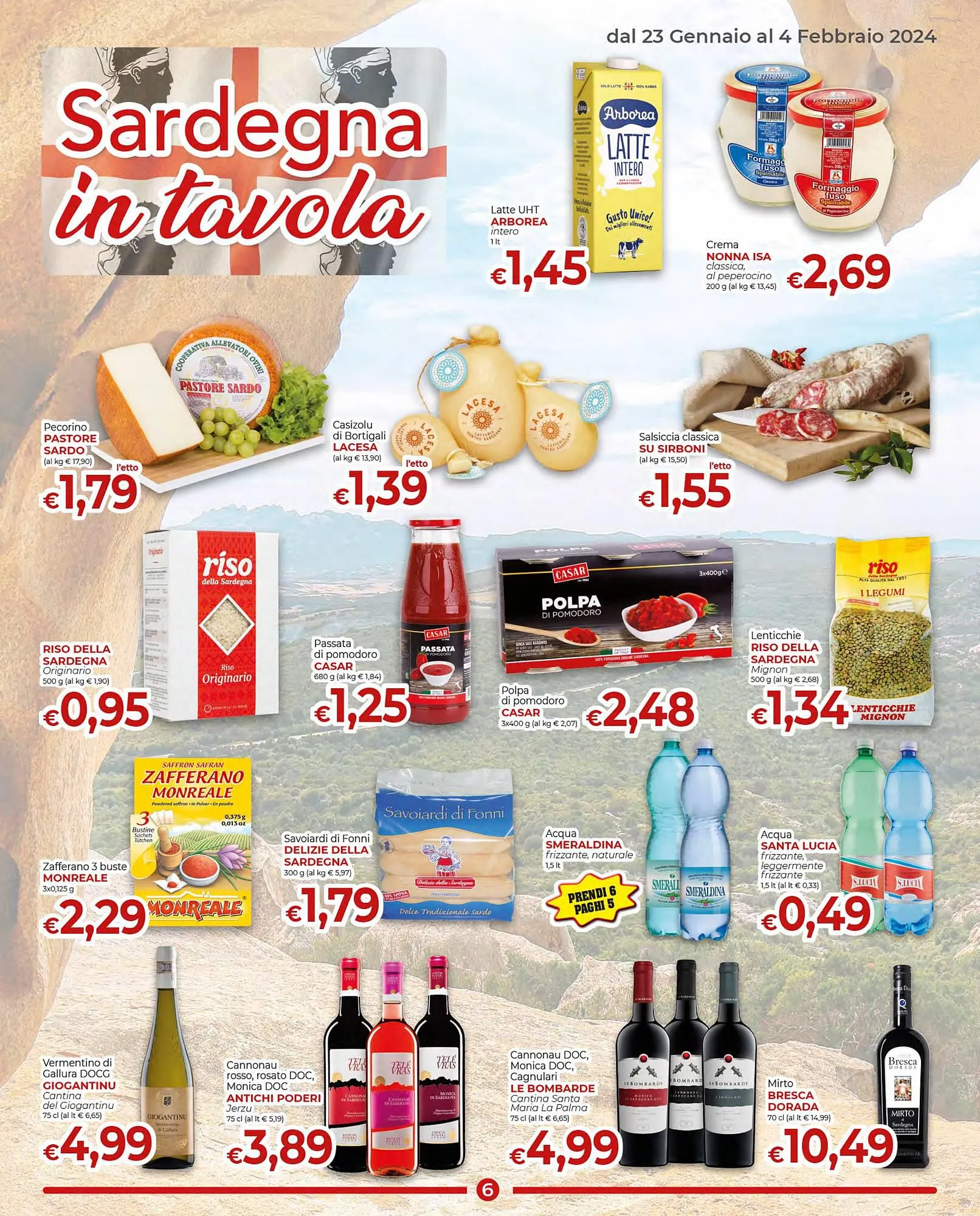 Volantino Supermercati Nonna Isa da 23 gennaio a 4 febbraio di 2024 - Pagina del volantino 6
