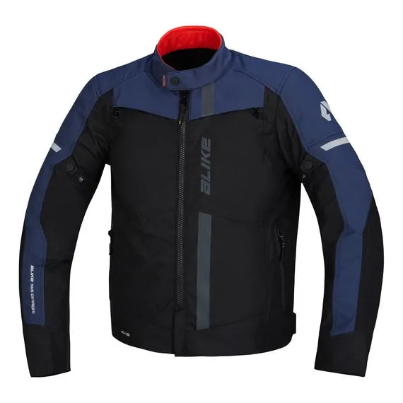 Giacca da moto Snatch Aqvadry Nero/Blu Tuareg