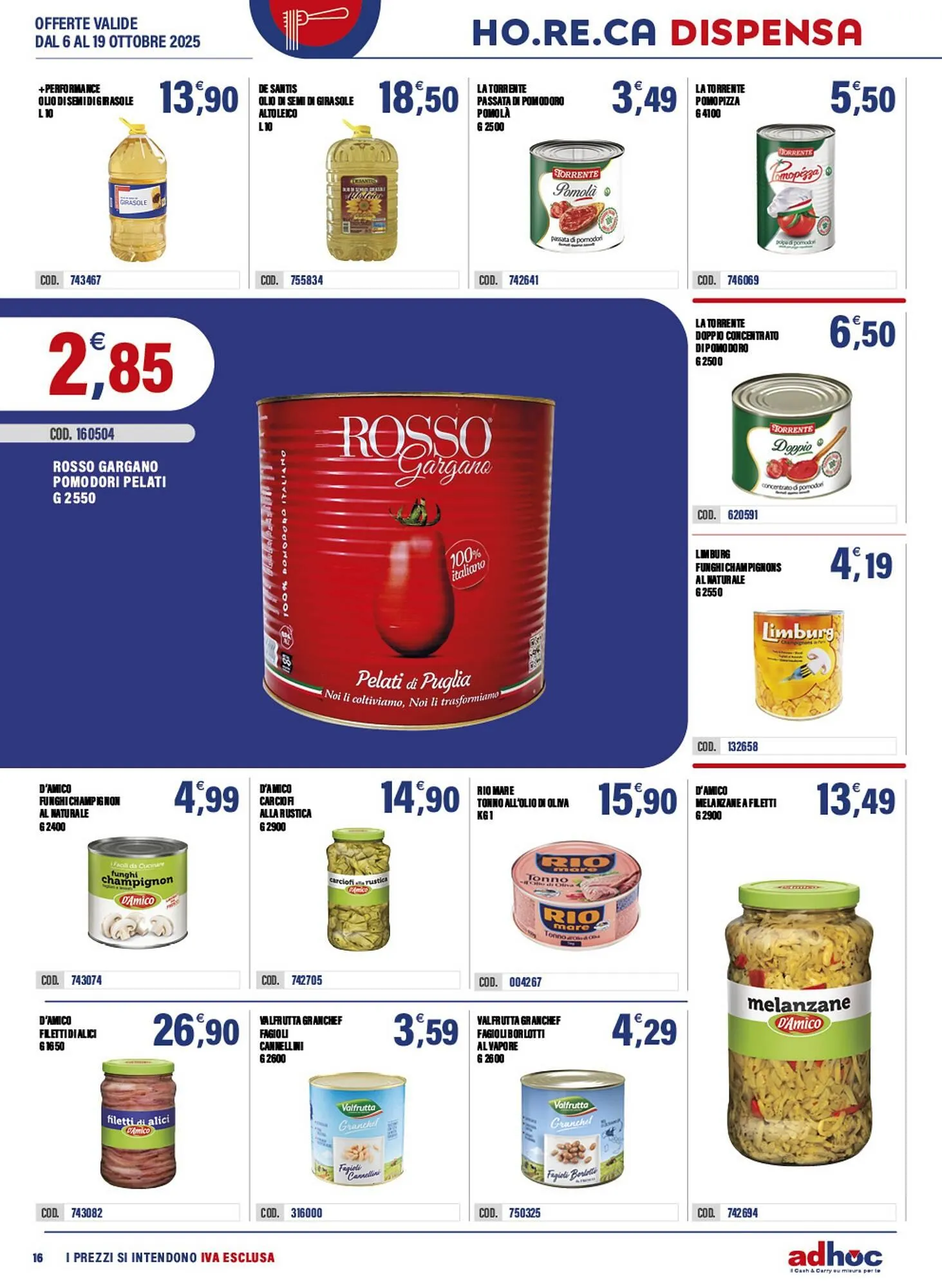 Volantino Adhoc da 6 ottobre a 19 ottobre di 2025 - Pagina del volantino 16