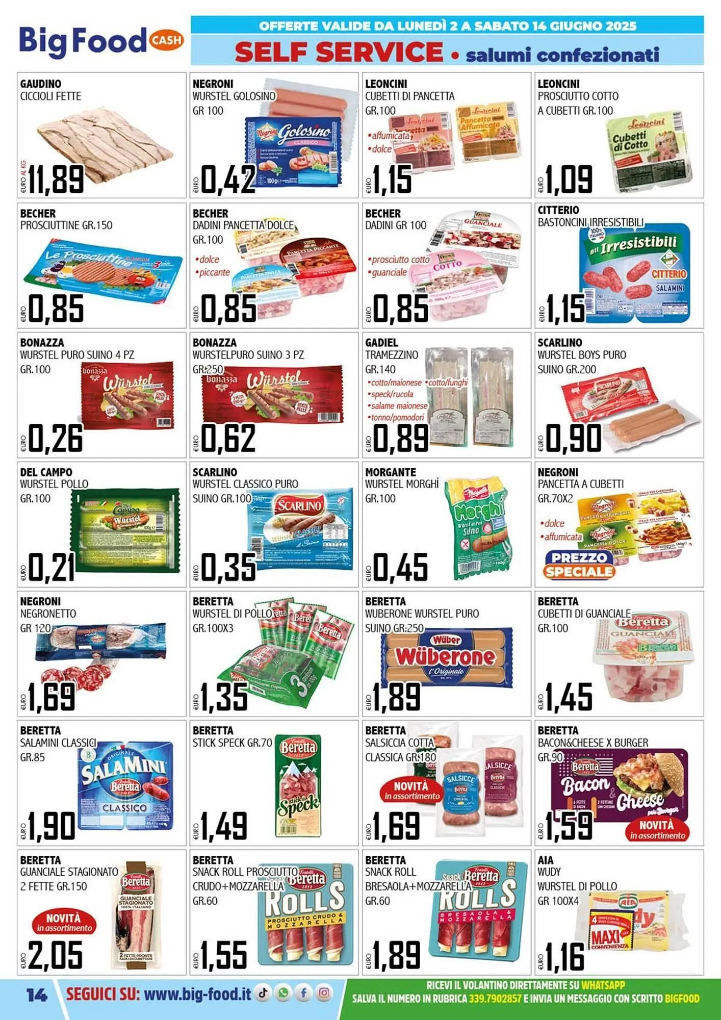 Volantino Big Food da 2 giugno a 14 giugno di 2025 - Pagina del volantino 14