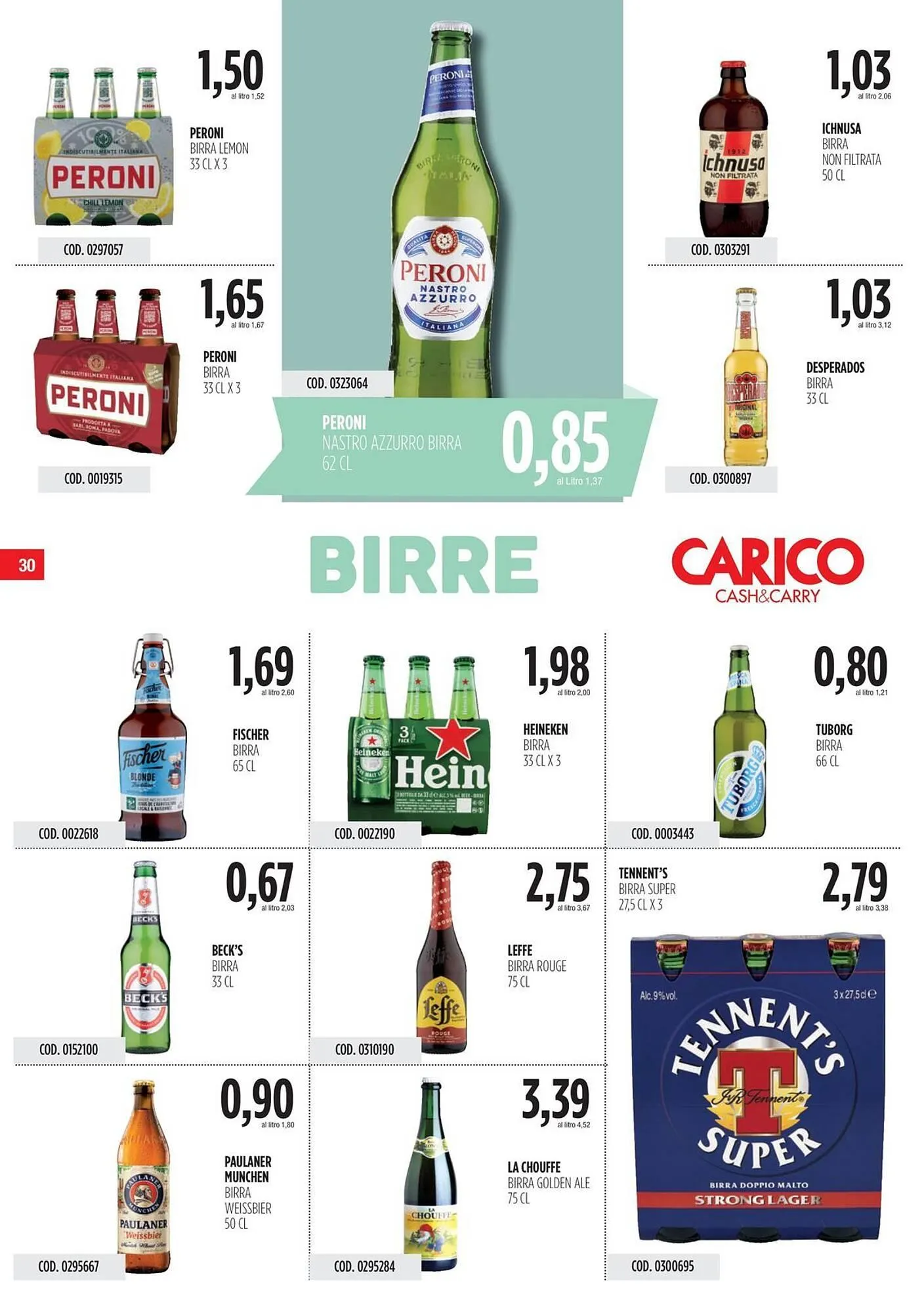 Volantino Carico Cash & Carry da 3 luglio a 16 luglio di 2025 - Pagina del volantino 30
