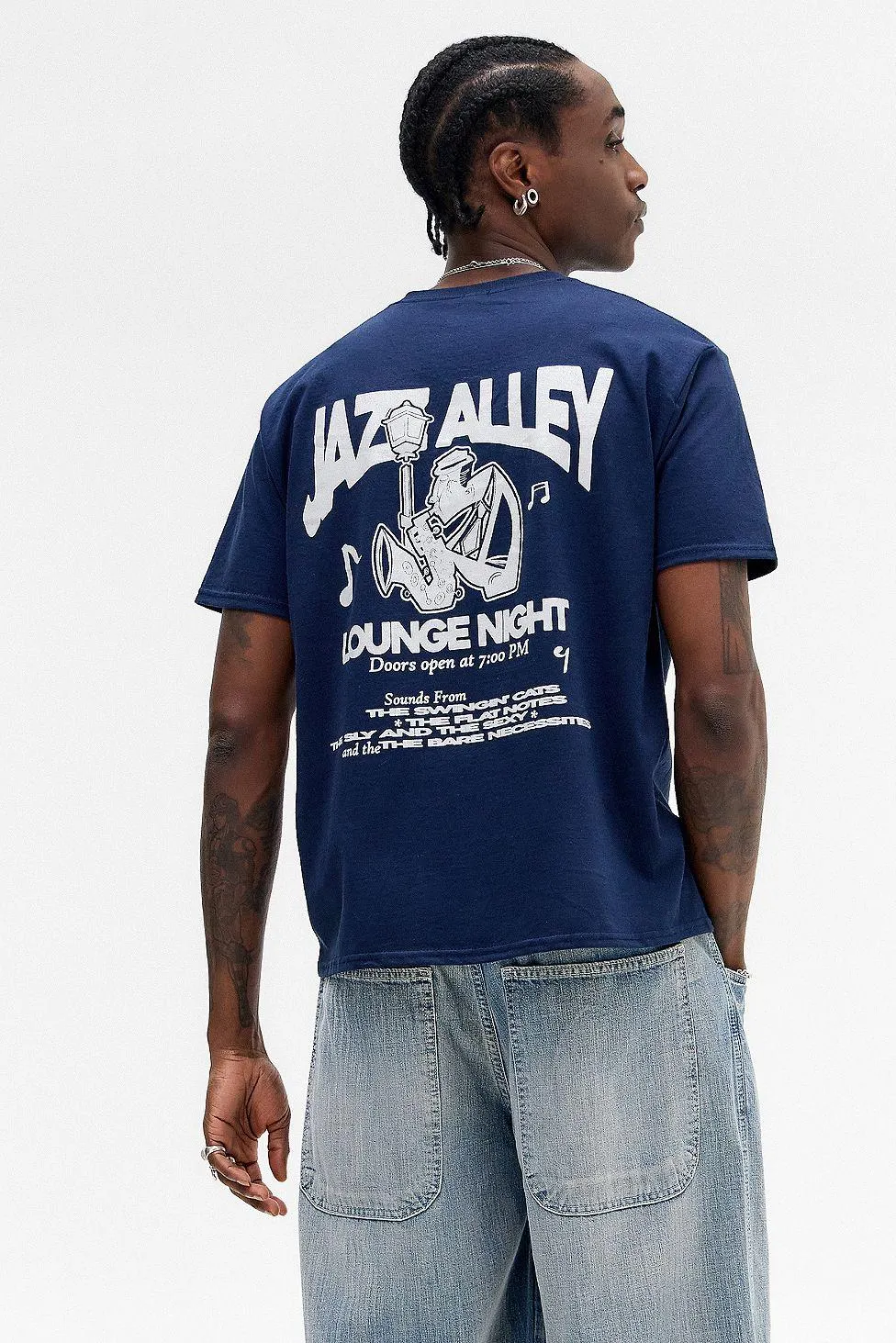 UO Navy Jazz Alley T-Shirt