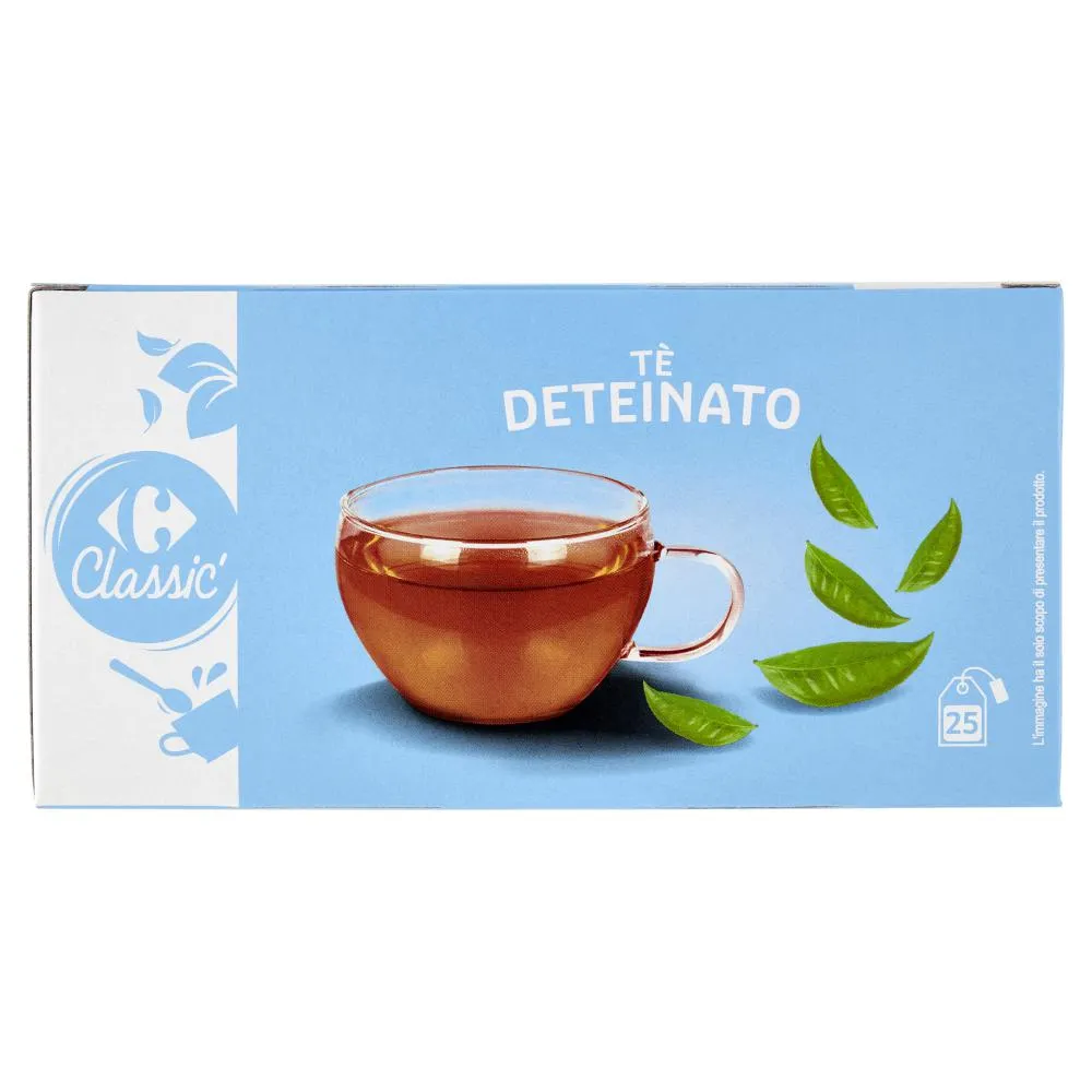 Carrefour Classic Tè Deteinato filtri 25 x 1,75 g