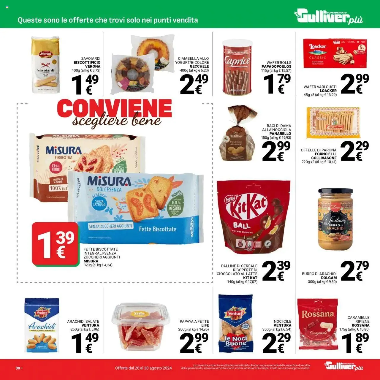 Volantino Gulliver da 20 agosto a 30 agosto di 2024 - Pagina del volantino 30