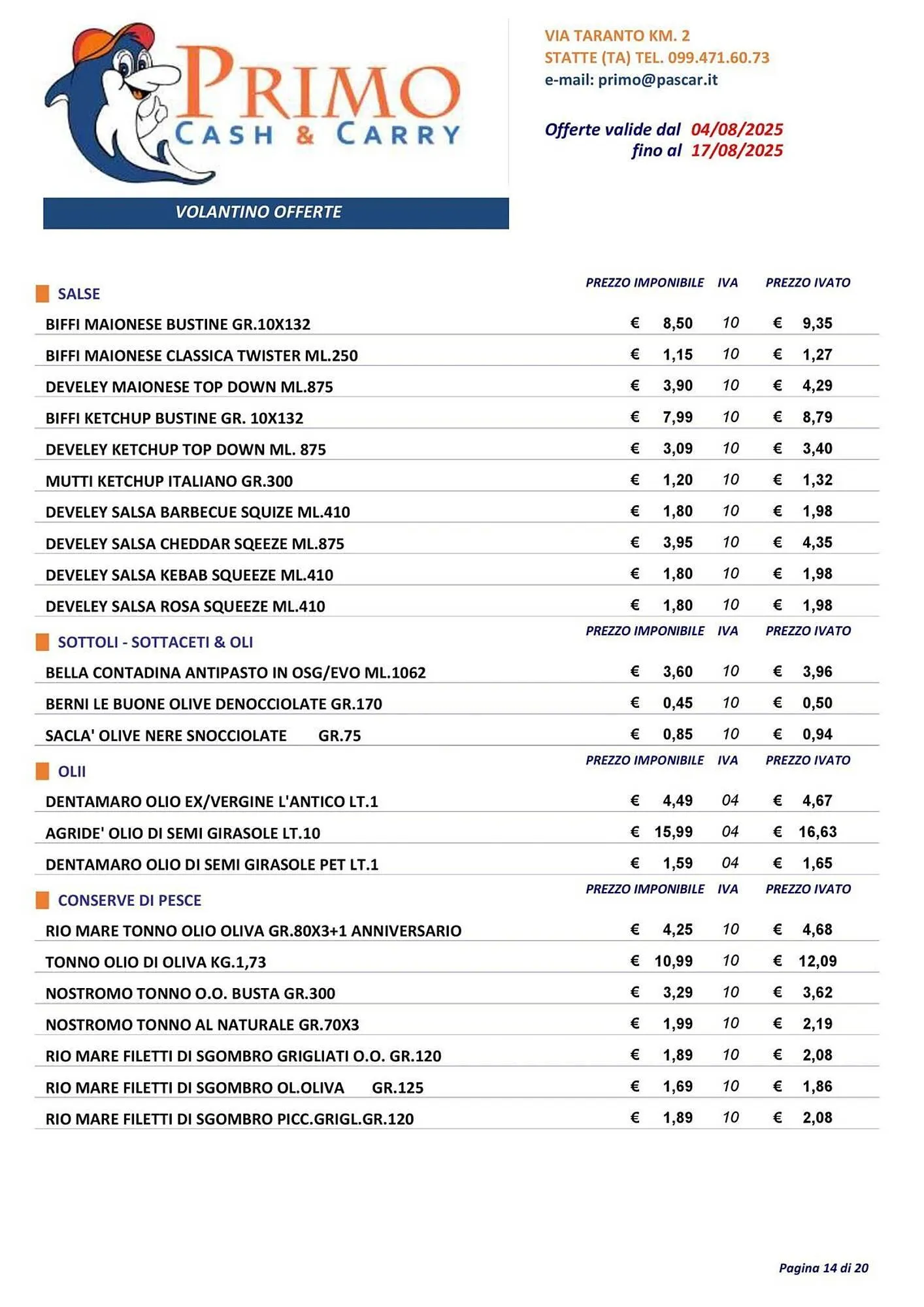 Volantino Gruppo Pascar da 4 agosto a 17 agosto di 2025 - Pagina del volantino 14