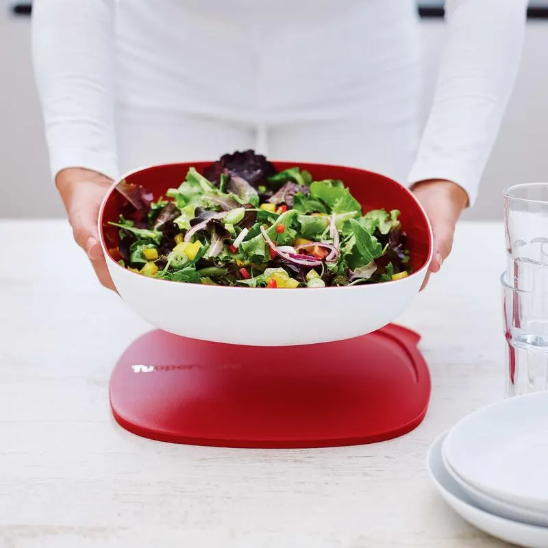 Ciotola Allegra Quadrata da 2,5 l bordeaux