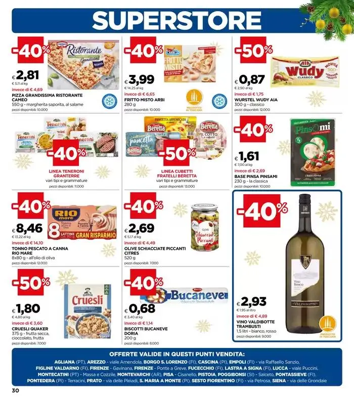 Dal 28 novembre all’11 dicembre 2024 da 28 novembre a 11 dicembre di 2024 - Pagina del volantino 30