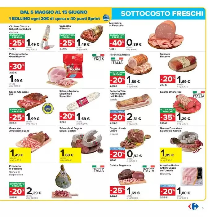 Sottocosto freschi da 16 maggio a 28 maggio di 2025 - Pagina del volantino 5