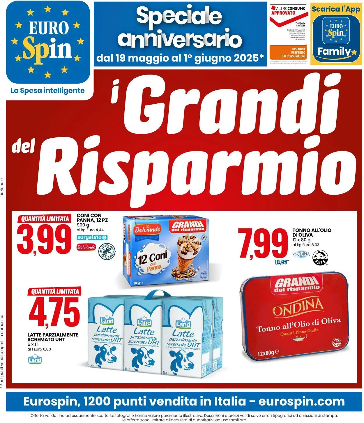 EURO Spin Volantino attuale da 19 maggio a 1 giugno di 2025 - Pagina del volantino 1