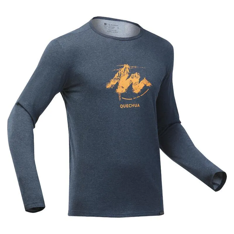 T-shirt trekking uomo NH100 blu