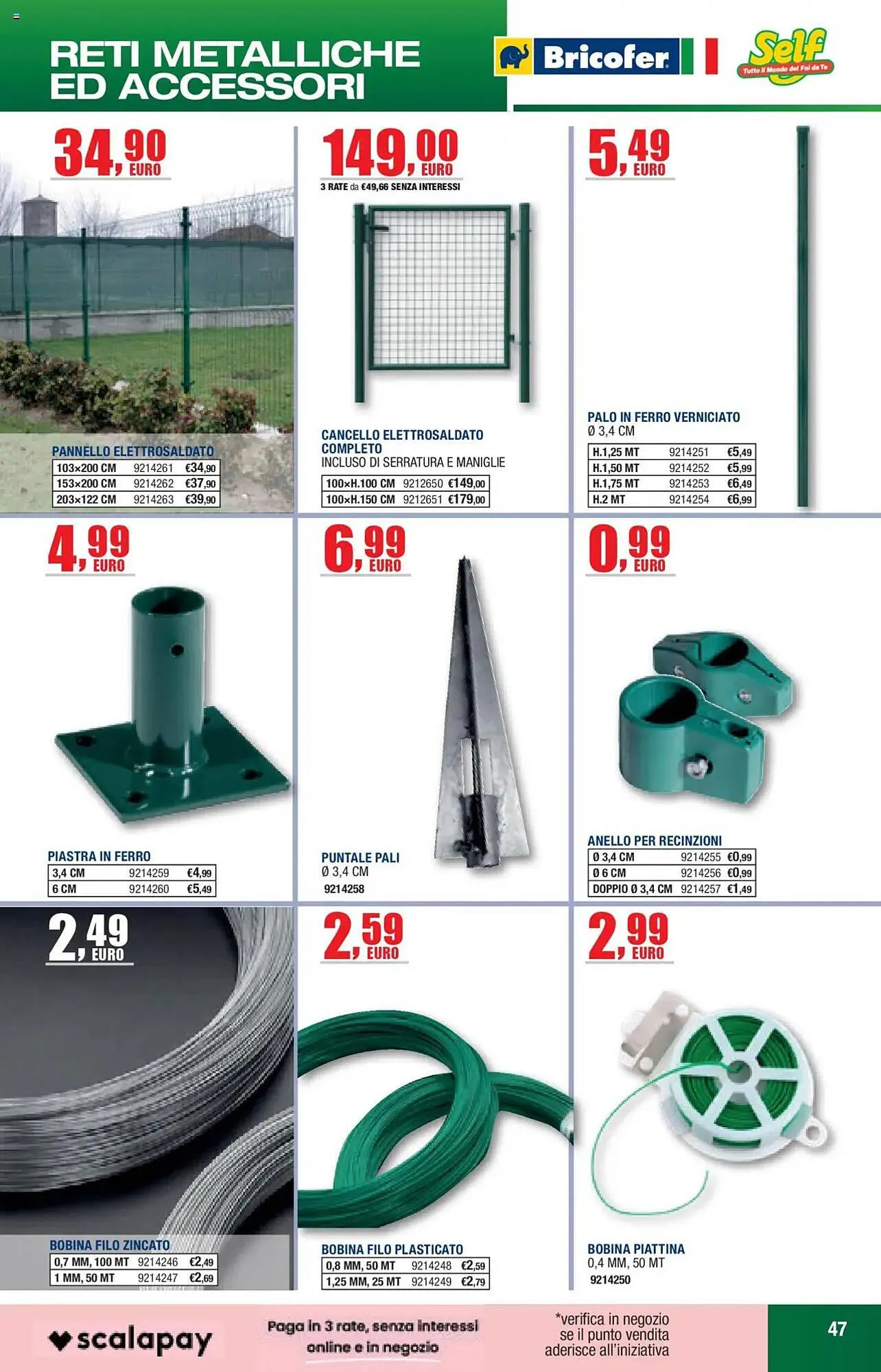Volantino Bricofer da 27 maggio a 30 settembre di 2025 - Pagina del volantino 47
