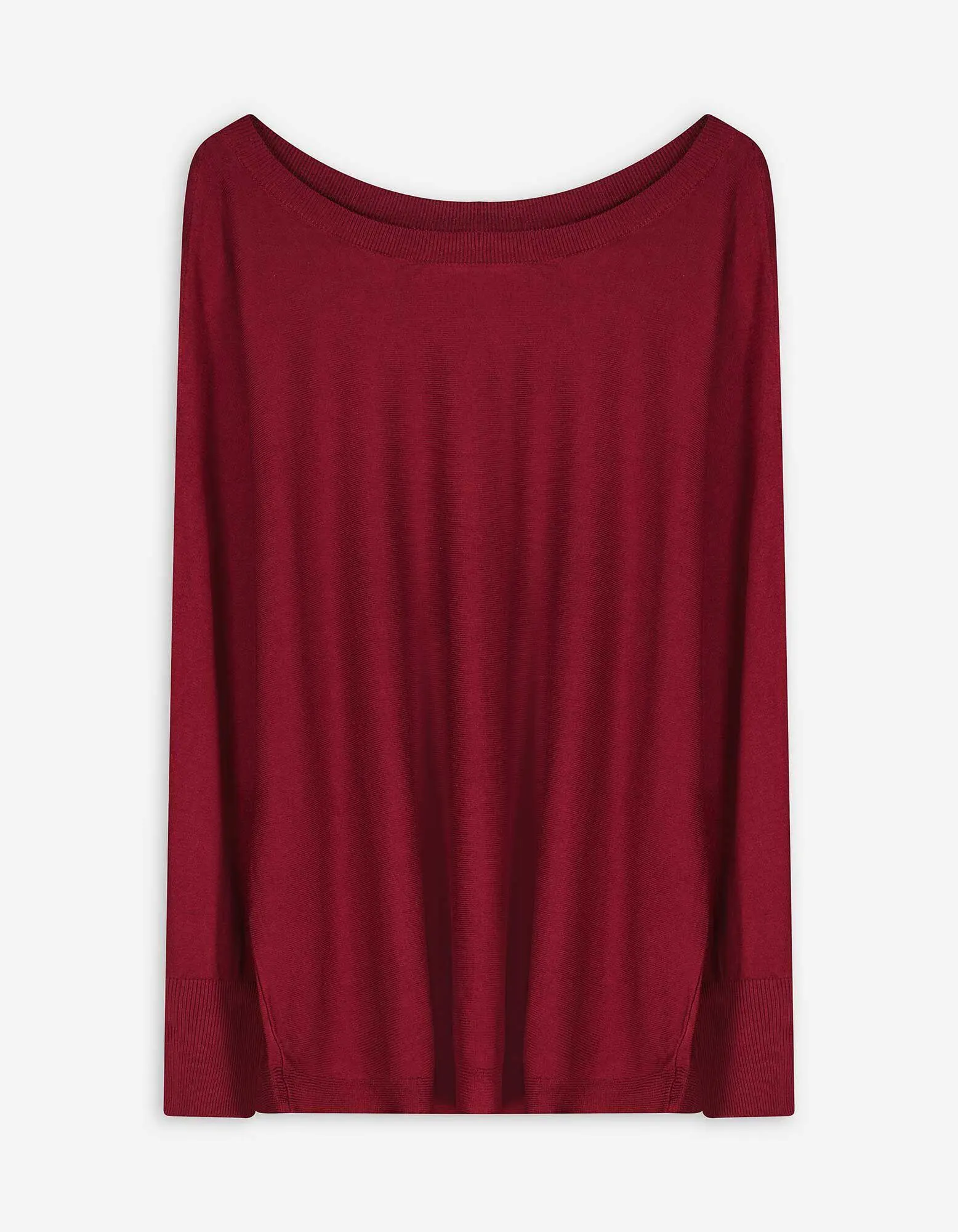 Pullover - Maniche a pipistrello - rosso scuro