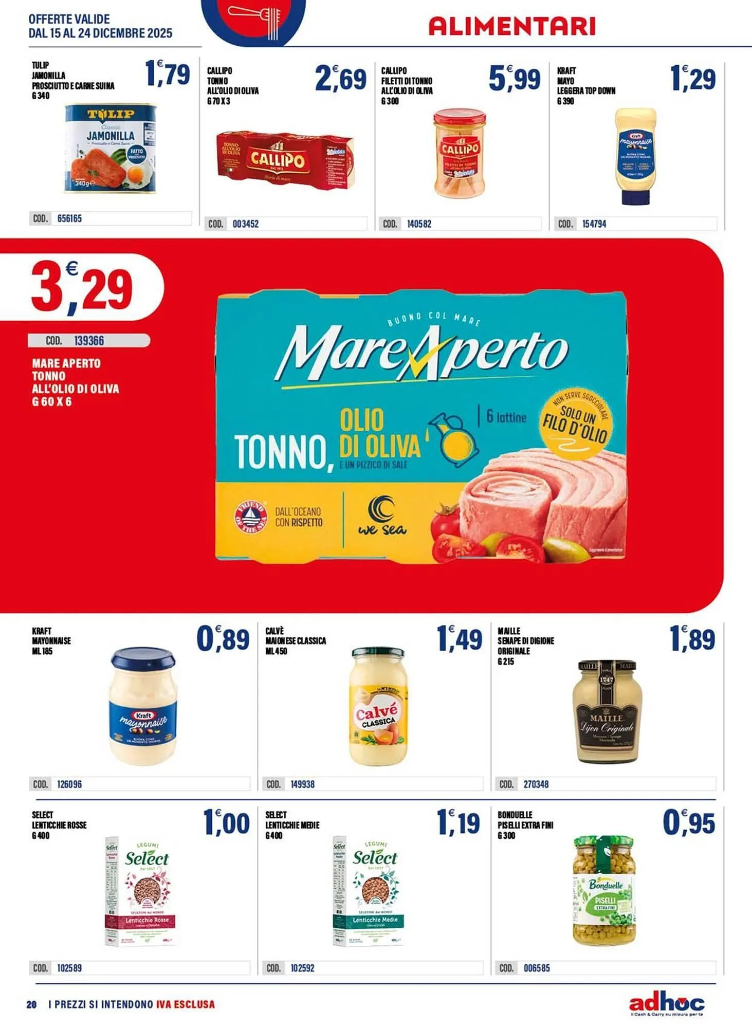 Volantino Adhoc da 15 dicembre a 24 dicembre di 2025 - Pagina del volantino 20