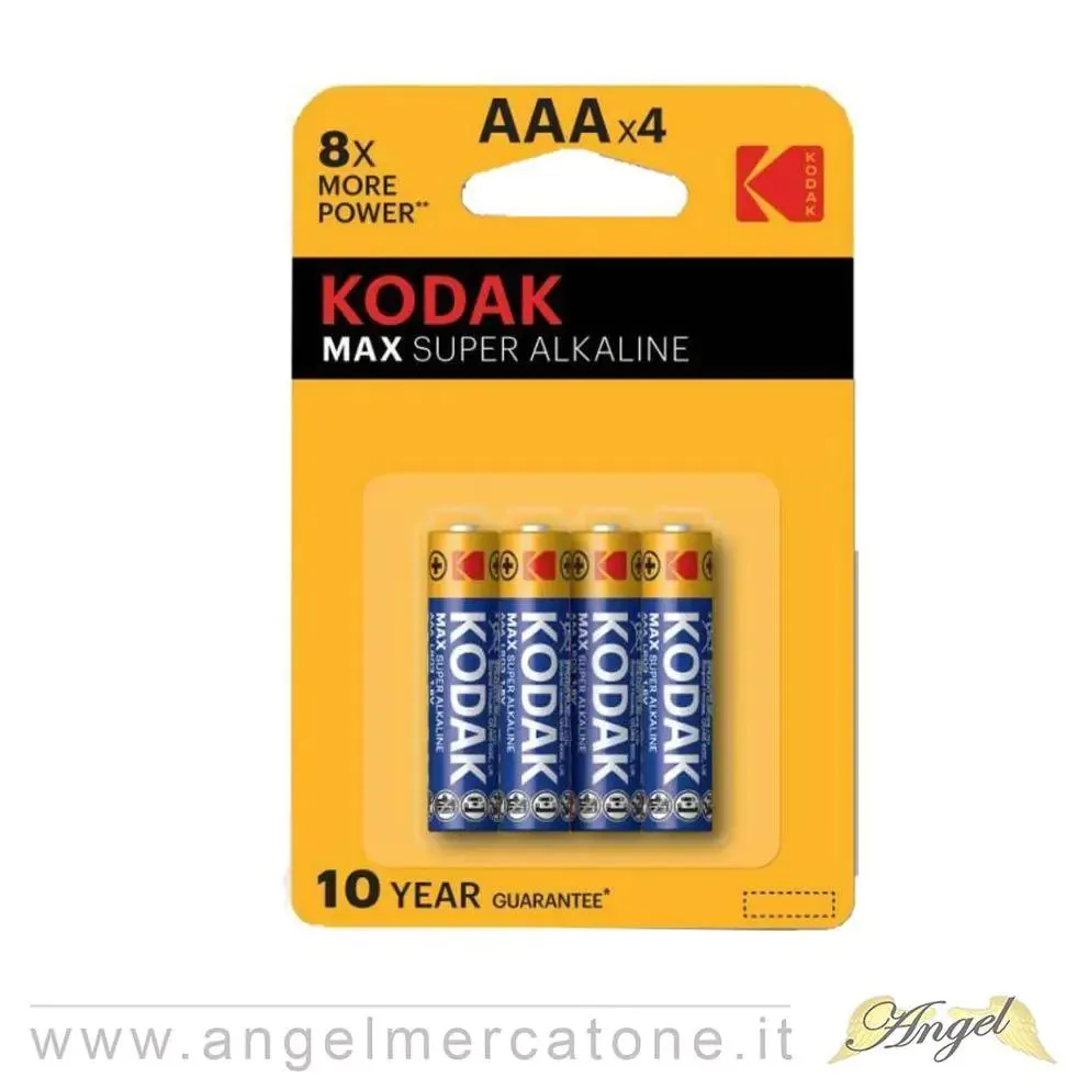 Kodak Max super alkaline AAAx4