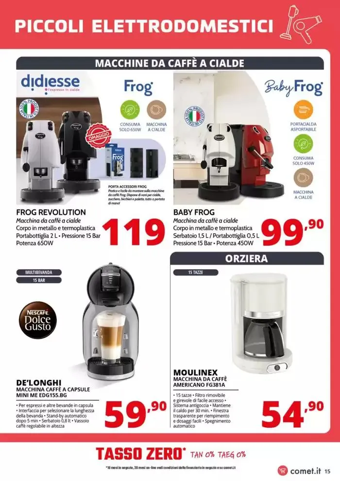 Speciale Piccoli Elettrodomestici da Comet! da 3 aprile a 16 aprile di 2025 - Pagina del volantino 15