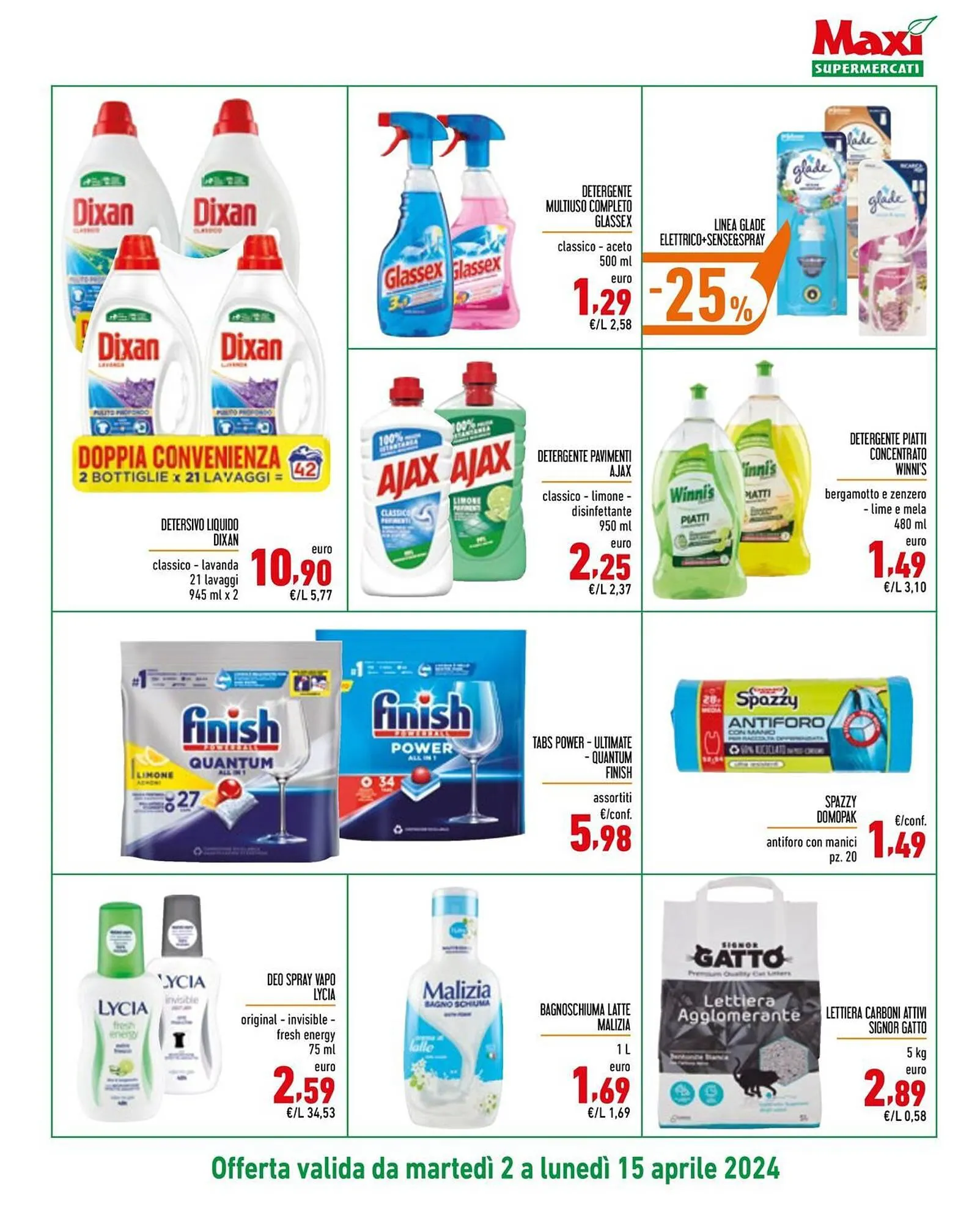 Volantino Maxi Supermercati da 2 aprile a 15 aprile di 2024 - Pagina del volantino 15