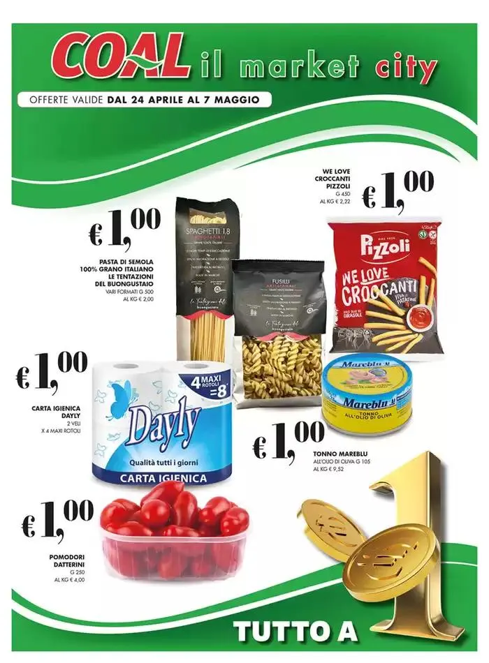 Tutto a 1€! da 24 aprile a 7 maggio di 2025 - Pagina del volantino 1